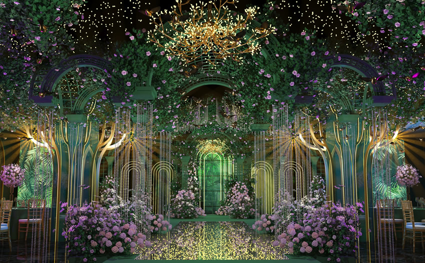 崇川奇妙森林婚礼堂效果展示